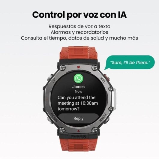 Amazfit T-Rex 3 GPS NFC WiFi 48,5mm AMOLED Noir Taille Unique 10ATM SpO2 Pulsomètre Sommeil