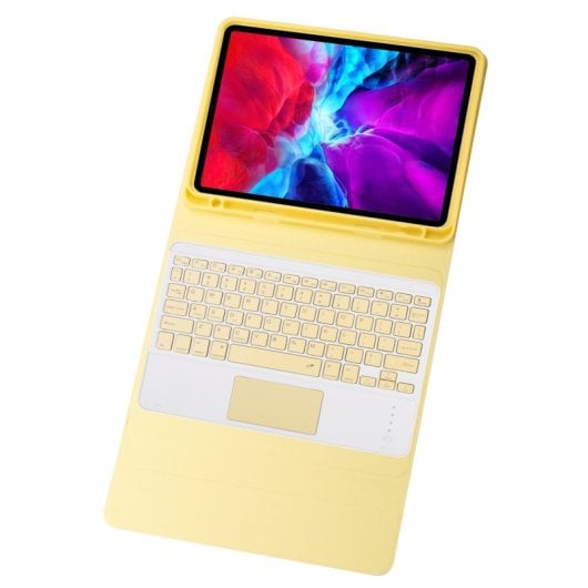 Royal Bailey PS11C Capa Teclado Bluetooth iPad Air 4 (2020) 10.9/Pro 11 (2021/2020/2018) Amarelo