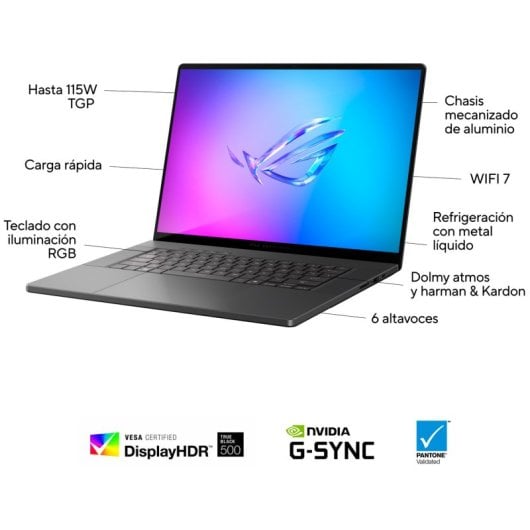 ASUS ROG Zephyrus G16 OLED GU605CW-QR120W Intel Core Ultra 9 285H/32GB/2TB SSD/RTX 5080/16" Reacondicionado