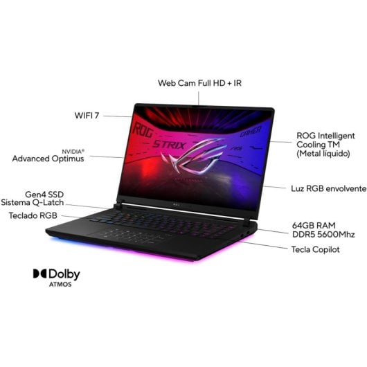 ASUS ROG Strix SCAR 16 G635LX-S5031 Intel Core Ultra 9 275HX/32GB/1TB SSD/RTX 5090/16"