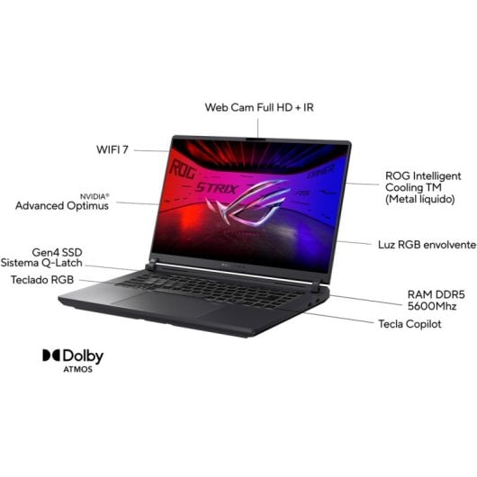 ASUS ROG Strix G16 G615LW-S5003 Intel Core Ultra 9 275HX/32GB/1TB SSD/RTX 5080/16" Reacondicionado
