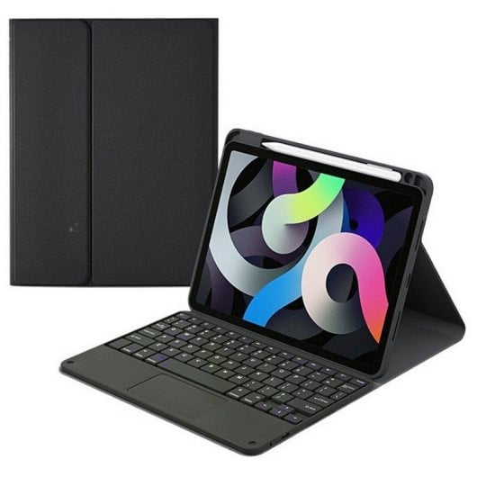 Royal Bailey HK102C Funda Teclado Bluetooth para iPad 10.2 (2021/2020/2019)/Air 10.5/Pro 10.5 Negra