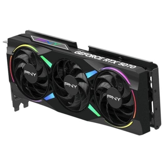 PNY GeForce RTX 5070 ARGB Overclocked Triple Fan 12GB GDDR7 Reflex 2 RTX AI DLSS4