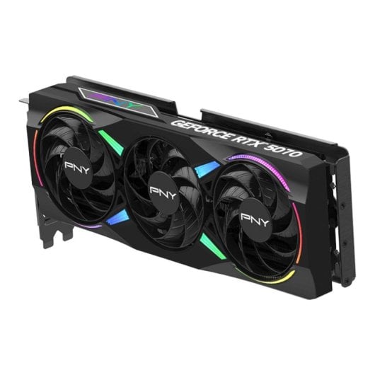 Carte Graphique PNY GeForce RTX 5070 EPIC-X RGB OC 12GB GDDR7 Reflex 2 RTX AI DLSS4