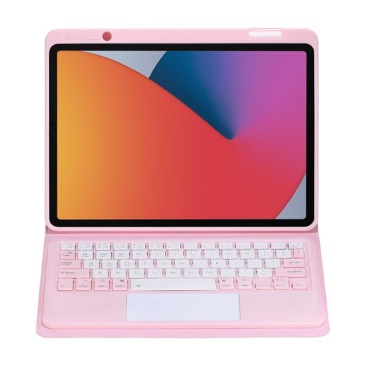 Royal Bailey B3011C Capa com Teclado Bluetooth para iPad Air 4 (2020) 10.9/Pro 11 (2021/2020/2018) Rosa