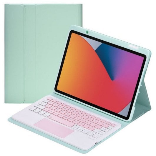 Royal Bailey B3011C Capa com Teclado Bluetooth para iPad Air 4 (2020) 10.9/Pro 11(2021/2020/2018) Verde