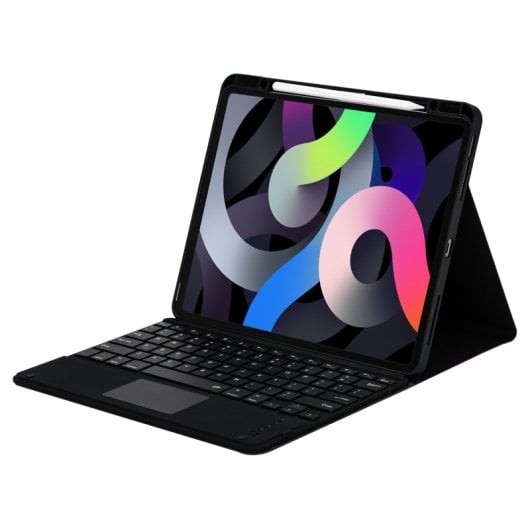 Royal Bailey HK132C Capa com Teclado Bluetooth para iPad Pro 12.9 (2021/2020/2018) Preta
