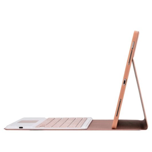 Royal Bailey HK132C Capa com Teclado Bluetooth para iPad Pro 12.9 (2021/2020/2018) Rosa
