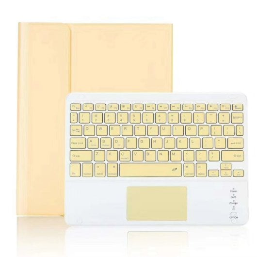Royal Bailey PS97C Capa com Teclado Bluetooth para iPad 2018-2017/Pro 9.7/Air 2 Amarelo