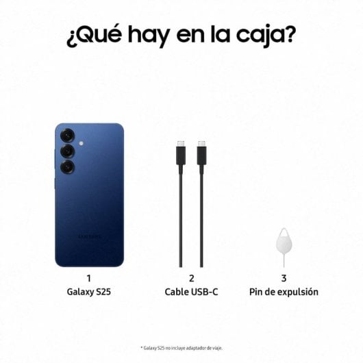 Samsung Galaxy S25 Smartphone con IA 128GB Batería 4.000mAh Azul Marino Versión Importada EU