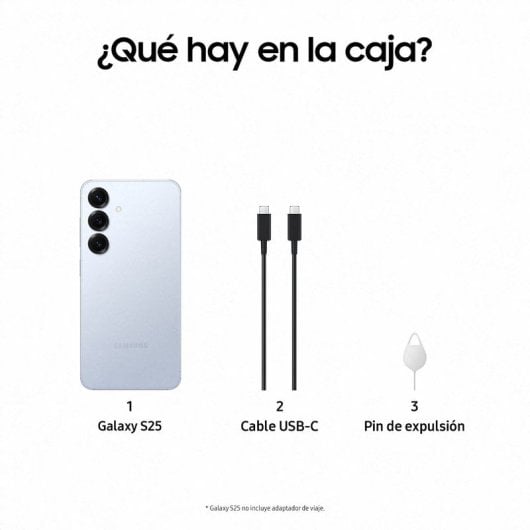 Samsung Galaxy S25 Smartphone con IA 512GB Batería 4.000mAh Azul Versión Importada EU