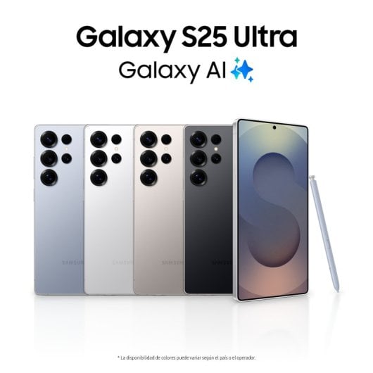 Samsung Galaxy S25 Ultra Smartphone con IA 256GB Batería 5.000mAh Titanio Plata Versión Importada EU