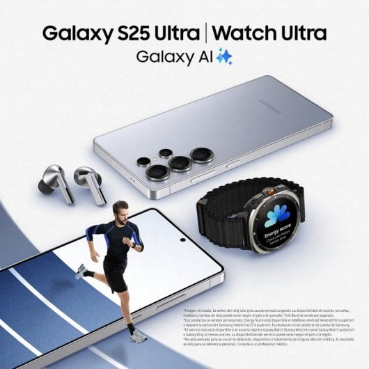 Samsung Galaxy S25 Ultra Smartphone con IA 256GB Batería 5.000mAh Titanio Plata Versión Importada EU