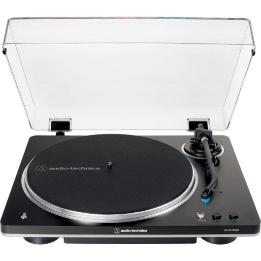 Tocadiscos Audio-Technica AT-LP70XBT Bluetooth Tracción Correa Vinyle Automatique Noir Argent