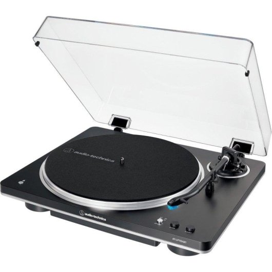 Tocadiscos Audio-Technica AT-LP70XBT Bluetooth Tracción Correa Vinyle Automatique Noir Argent