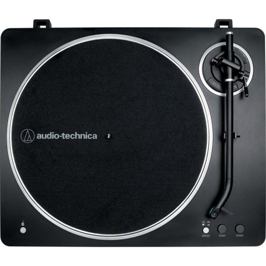 Tocadiscos Audio-Technica AT-LP70XBT Bluetooth Tracción Correa Vinyle Automatique Noir Argent