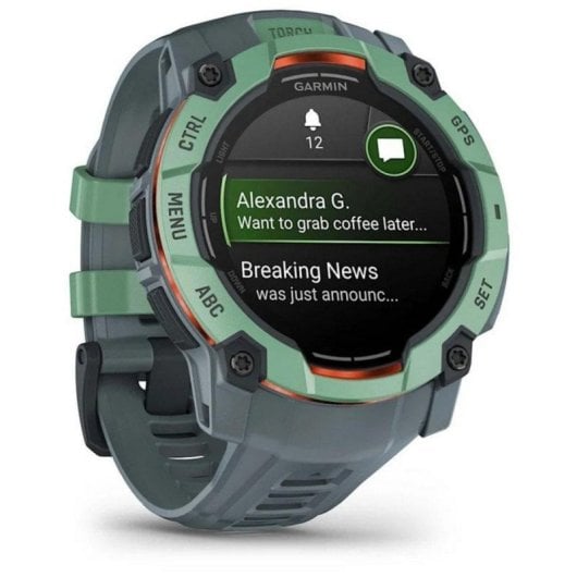 Smartwatch Garmin Instinct 3 AMOLED 50mm GPS Pantalla 1.3" Gris 4GB 10ATM