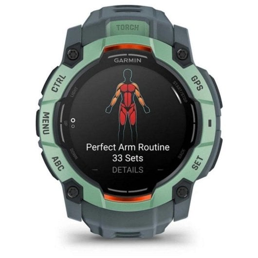 Smartwatch Garmin Instinct 3 AMOLED 50mm GPS Pantalla 1.3" Gris 4GB 10ATM