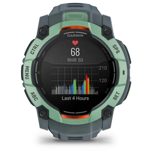Smartwatch Garmin Instinct 3 AMOLED 50mm GPS Pantalla 1.3" Gris 4GB 10ATM