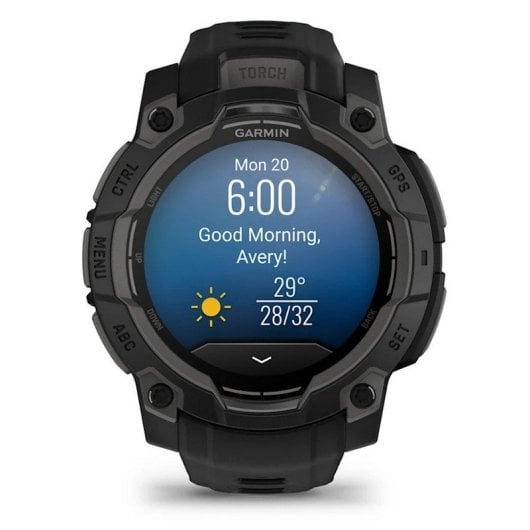 Garmin Instinct 3 45mm AMOLED Reloj Smartwatch Deportivo GPS 10ATM Negro con Correa Negra