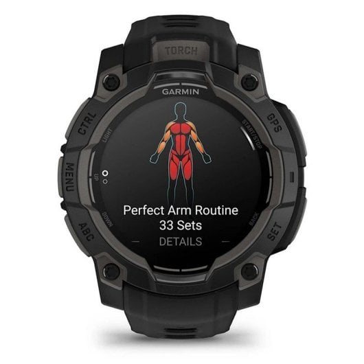 Garmin Instinct 3 45mm AMOLED Reloj Smartwatch Deportivo GPS 10ATM Negro con Correa Negra