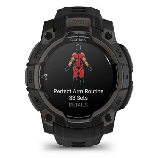 Smartwatch Garmin Instinct 3 AMOLED 1.2" GPS Multibanda Linterna Resistente Negro 53g