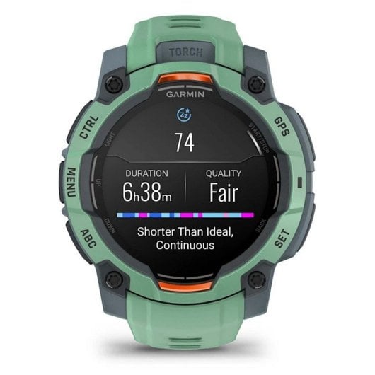 Garmin Instinct 3 45mm AMOLED Reloj Smartwatch Deportivo GPS 10ATM Verde con Correa Verde