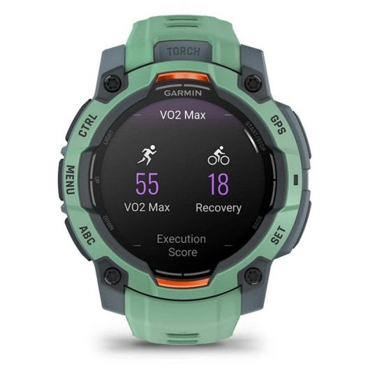 Garmin Instinct 3 45mm AMOLED Reloj Smartwatch Deportivo GPS 10ATM Verde con Correa Verde