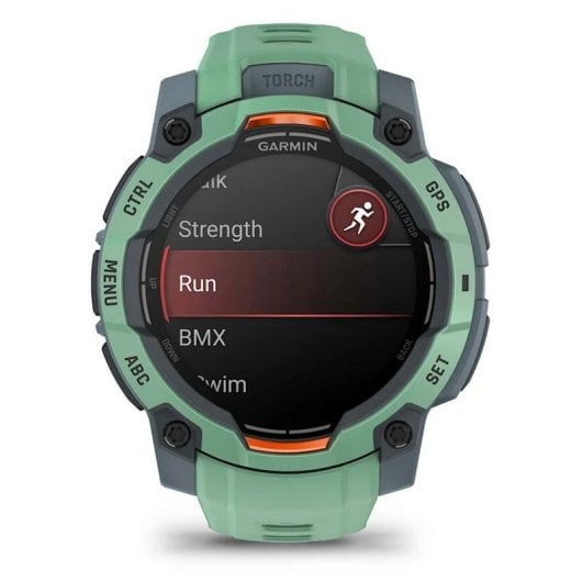 Garmin Instinct 3 45mm AMOLED Reloj Smartwatch Deportivo GPS 10ATM Verde con Correa Verde