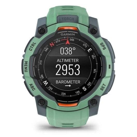 Garmin Instinct 3 45mm AMOLED Reloj Smartwatch Deportivo GPS 10ATM Verde con Correa Verde