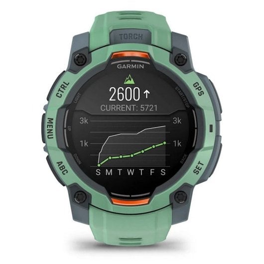 Garmin Instinct 3 45mm AMOLED Reloj Smartwatch Deportivo GPS 10ATM Verde con Correa Verde