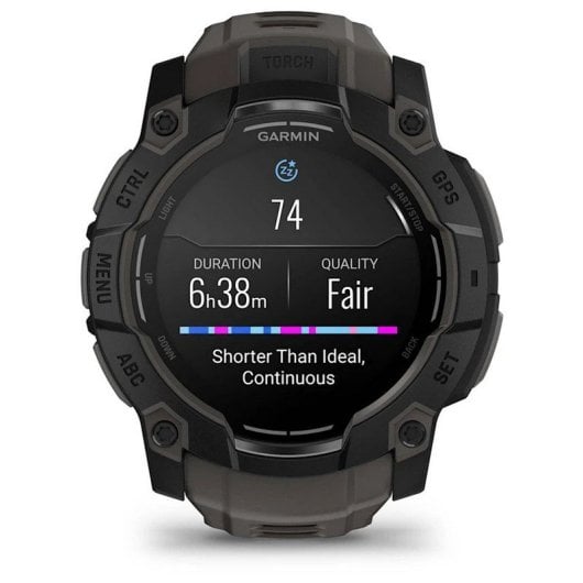 Garmin Instinct 3 50mm AMOLED Reloj Smartwatch Deportivo GPS 10ATM Negro con Correa Carbón