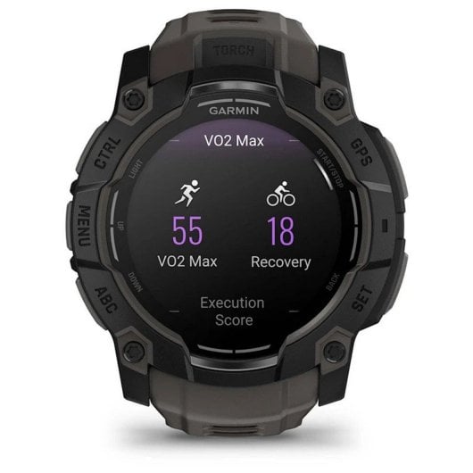 Garmin Instinct 3 50mm AMOLED Reloj Smartwatch Deportivo GPS 10ATM Negro con Correa Carbón