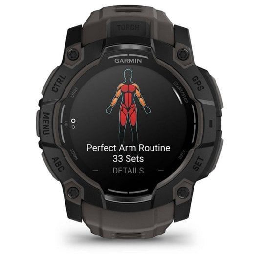 Garmin Instinct 3 50mm AMOLED Reloj Smartwatch Deportivo GPS 10ATM Negro con Correa Carbón