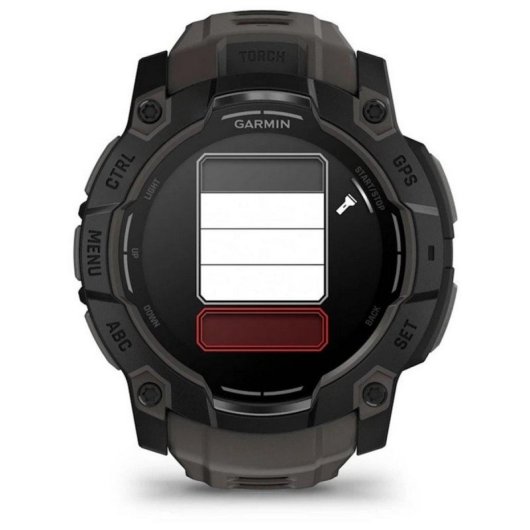 Smartwatch Garmin Instinct 3 AMOLED GPS 1.3" 4GB Linterna Sensor Avanzado Negro