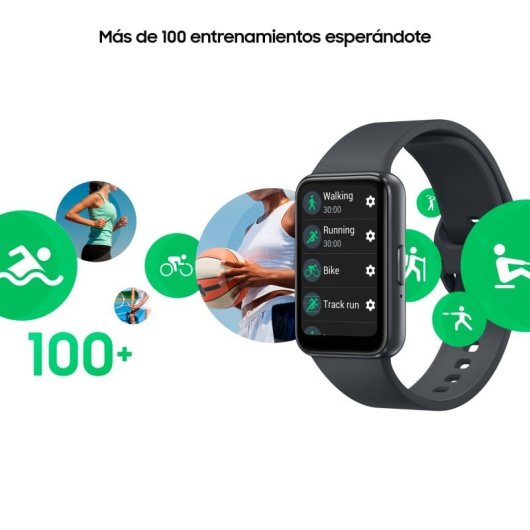 Samsung Pack Galaxy A55 5G 8/256GB Azul Claro Libre + Galaxy Fit3 Gris Smart Band Batería 13 Días