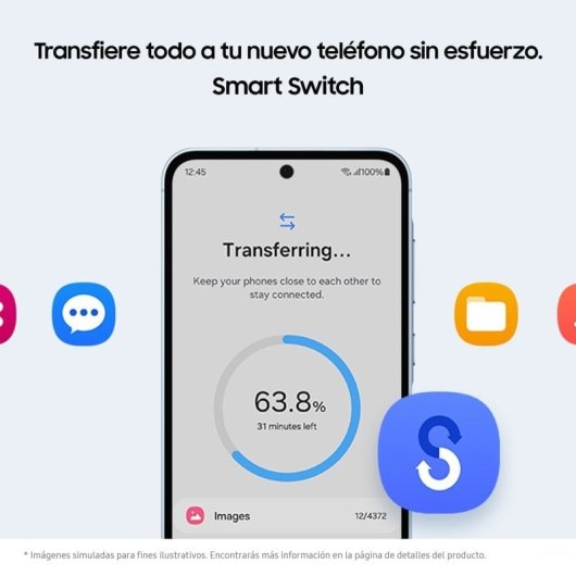 Samsung Pack Galaxy A55 5G 8/256GB Azul Claro Libre + Galaxy Fit3 Gris Smart Band Batería 13 Días