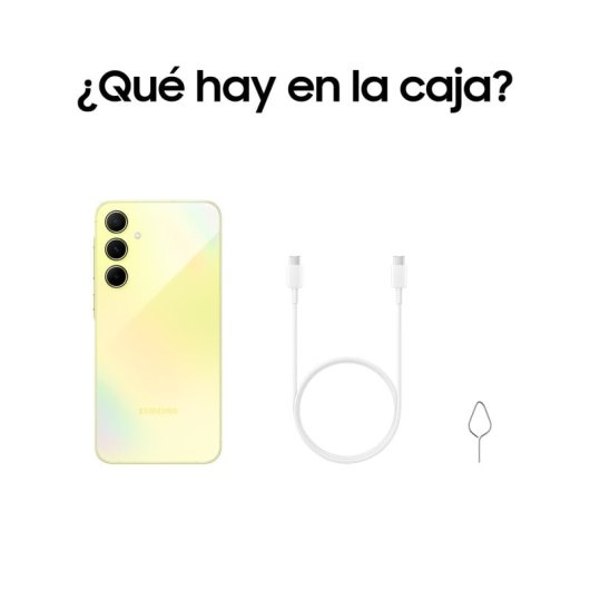 Samsung Pack Galaxy A55 5G 8/256GB Amarillo Libre + Galaxy Fit3 Gris Smart Band Batería 13 Días