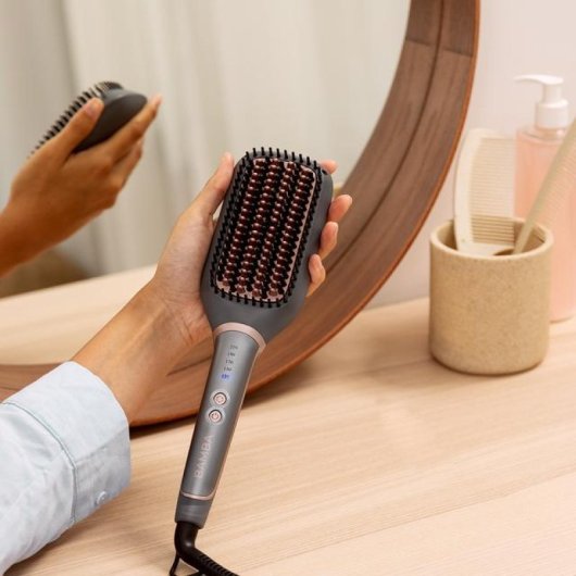 Cecotec InstantCare SquareBrush Brosse soufflante à air chaud À chaleur Bronze, Gris