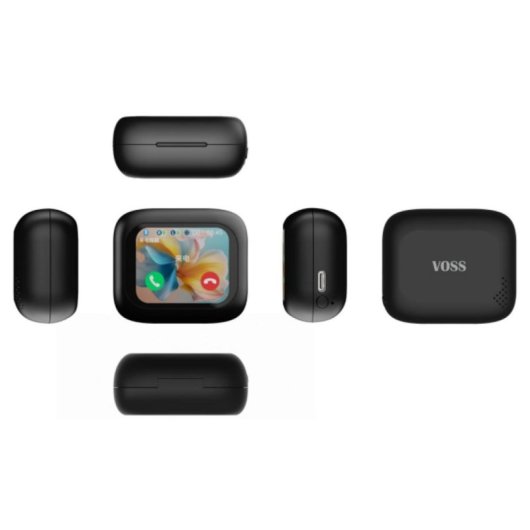 Auriculares Acer VOOS-VS100 inalámbricos Bluetooth 5.4 con micrófono y estuche con pantalla negros