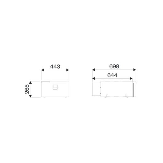 Indel B Tb30am Drawer - Nevera Bajo Litera De 30 Litros