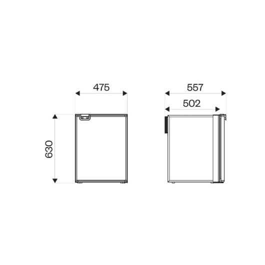 Indel B Cruise 85 - Nevera De 85l, 12/24vcc - 60w