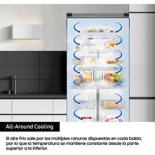 Samsung RF59C70TES9/ES Frigorífico Americano Nofrost 649 L E Inox