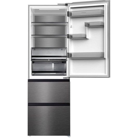 Frigorífico Combi Francés Infiniton FRD-401T91DEV Total No Frost 190,9cm 401L E Dark Inox
