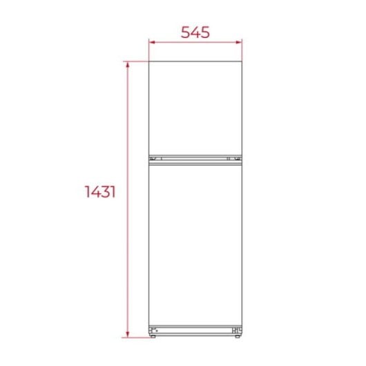 Teka RTF 2510 WH Frigorífico Duas Portas 204 L E Branco