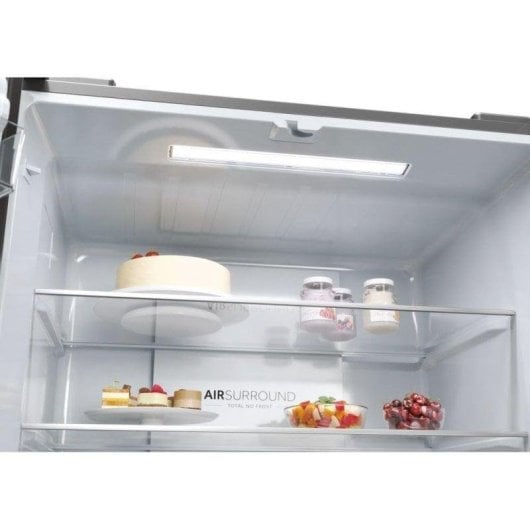 Frigorífico Americano Haier HCR3818EWMM Total No Frost 182cm 463L E Inox Dispensador Água