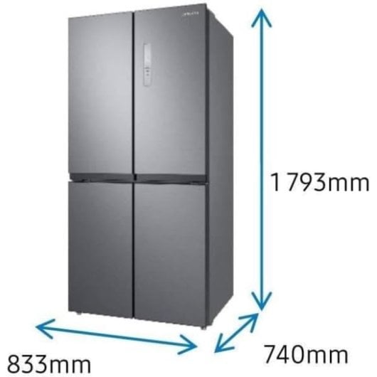 Samsung RF48A400EM9/EF Frigorífico Americano Nofrost 488 L E Inox