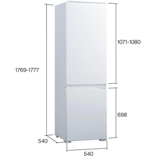 Frigorífico Combi Cata CI-54177ST/D No Frost 177cm 249L E Branco