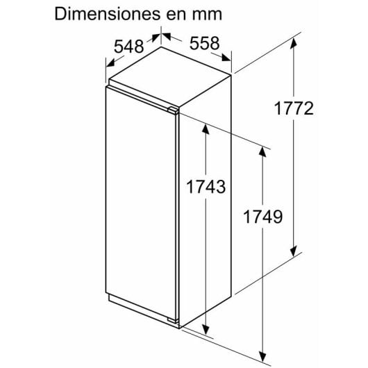 Balay 3FID737S Frigorífico Una Puerta Integrable 310L D