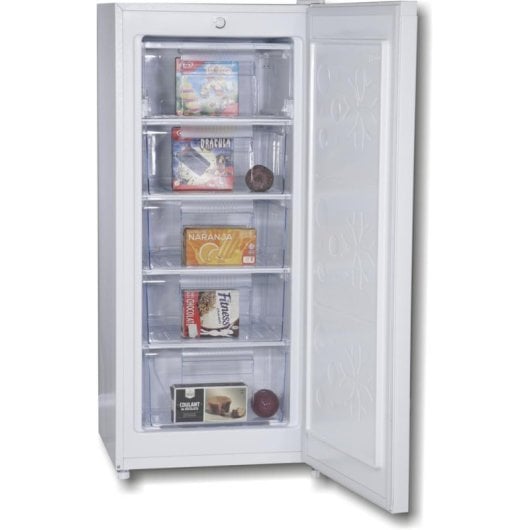 Congelador Rommer CVE 121 vertical 145L E blanco silencioso compacto